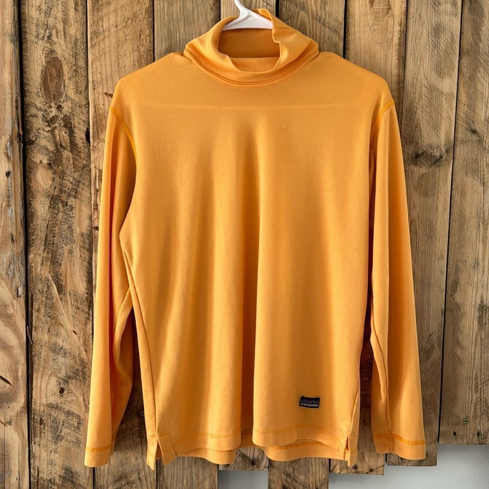 VTG Patagonia Men's Capilene Turtleneck Long Sleeve Base Layer Shirt Size Small